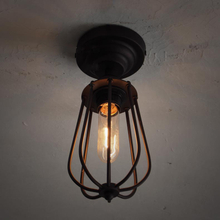 Retro rustic industrial style iron ceiling light for loft lighting