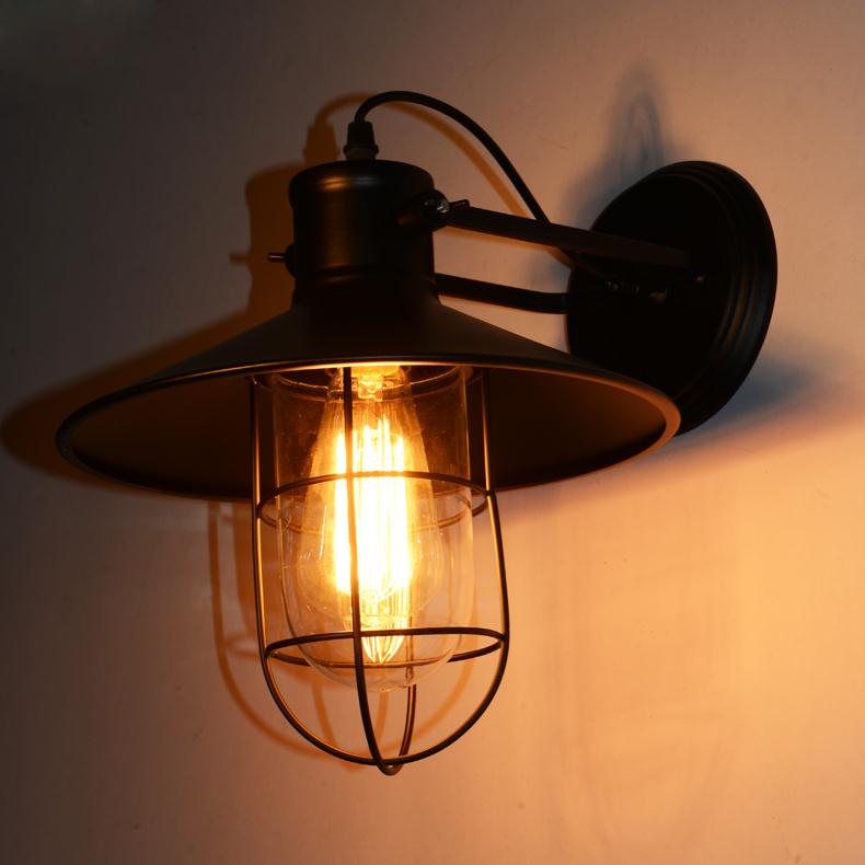 Vintage Wall Sconce Industrial Wall Lamps Wrought Iron Lamp