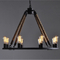 Home indoor lighting hemp rope creative hanging pendant light