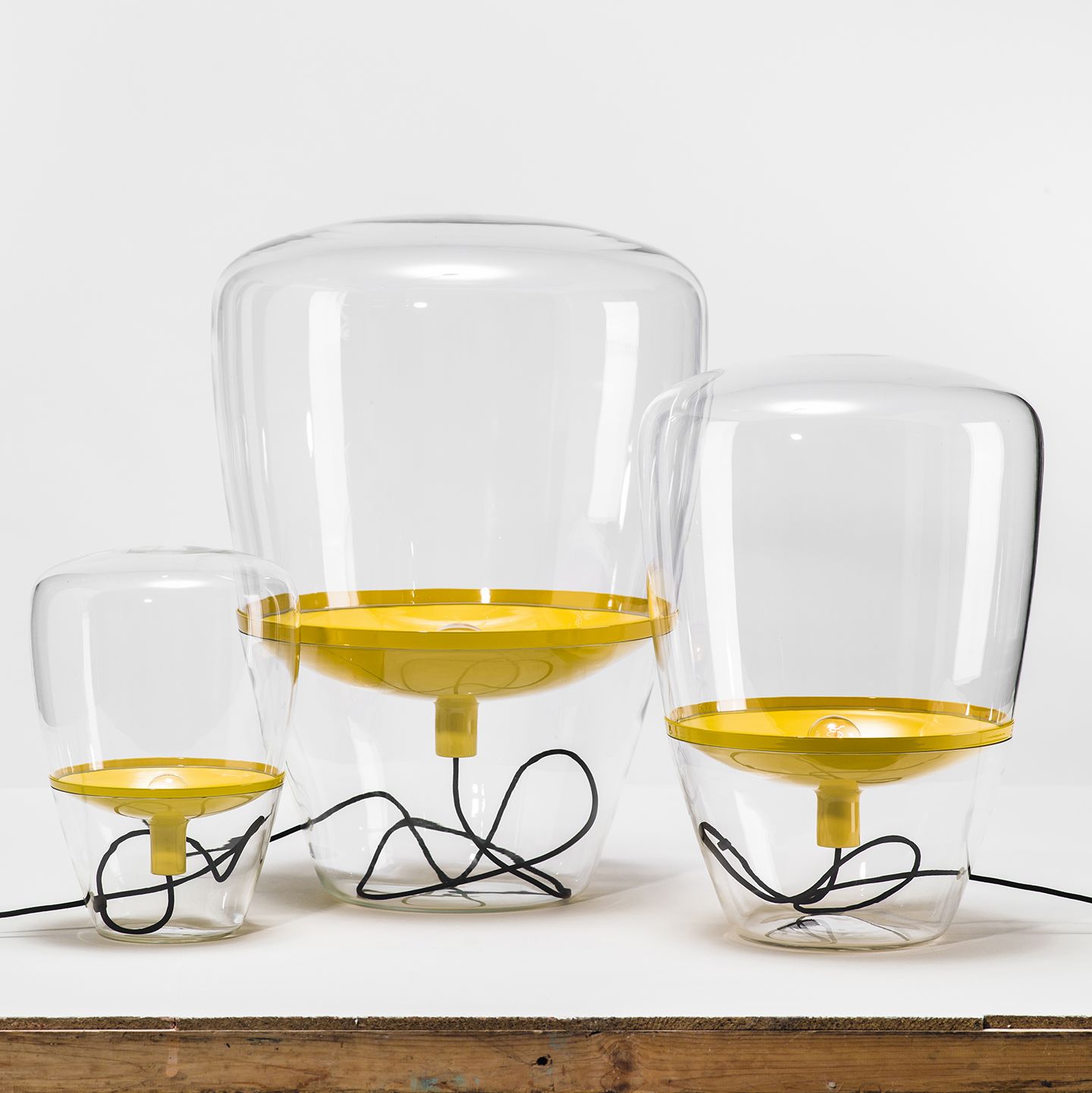 Modern glass designer table lamp