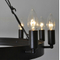 Industrial vintage round shaped pendant light black hanging wire chandelier