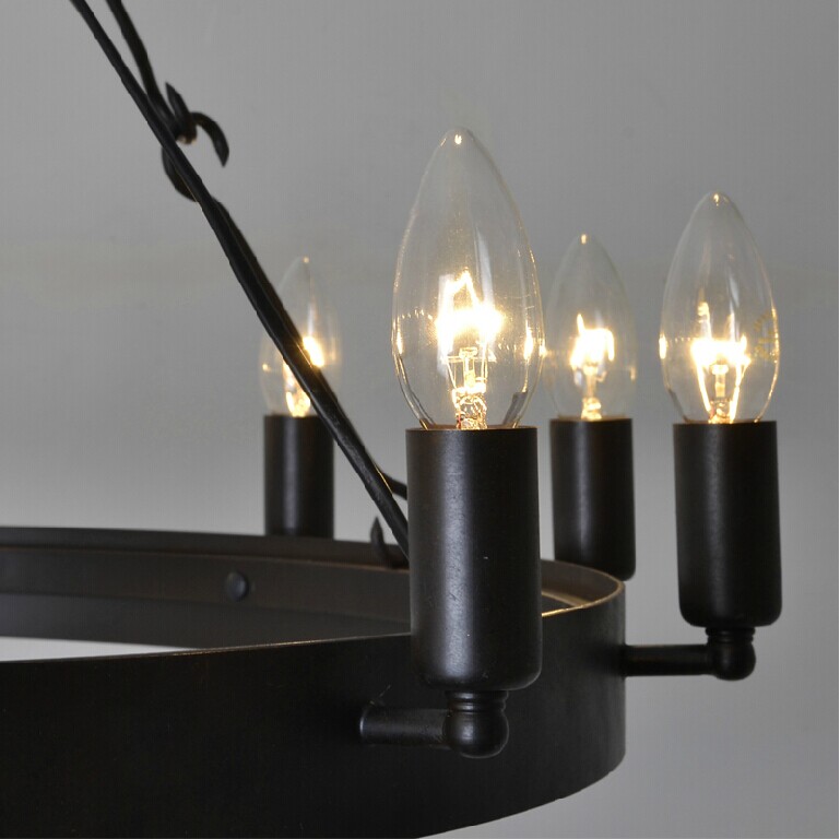 LOFT filament pendant aged steel Vintage industrial indoor pendant light