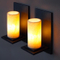 Retro-rustic style marble sconce wall for warehouse corridor lighting