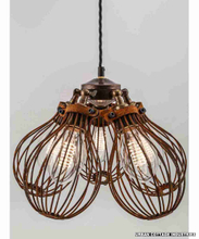 Vintage Iron 4 Bulbs Hanging Lamp for Restaurant Decoration 