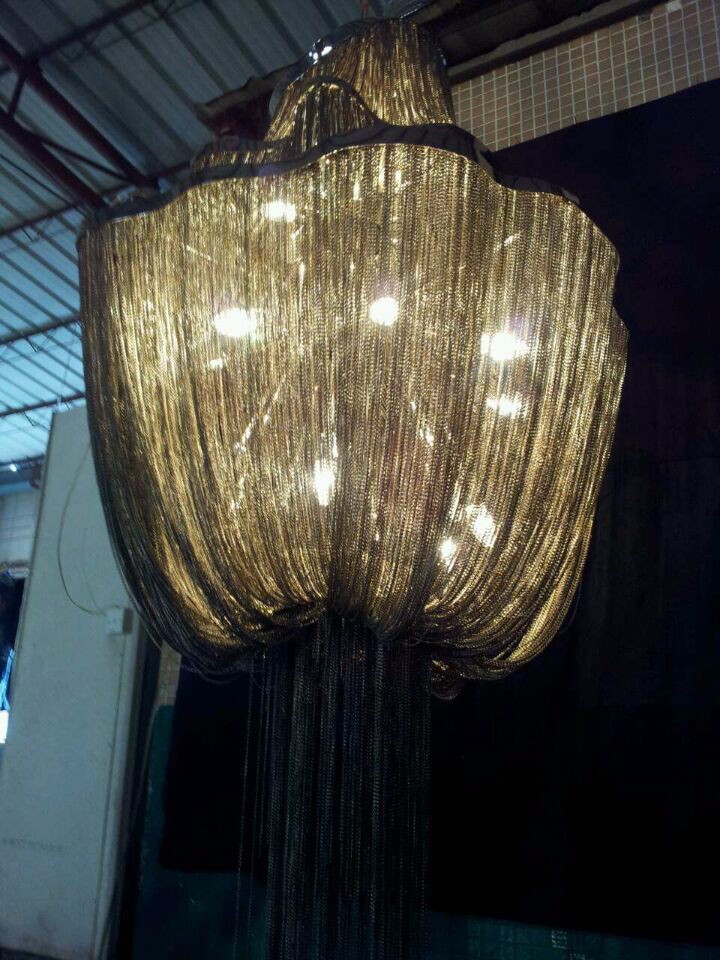 Atlantis Suspension Light With Three Tiers Chain Chandelier