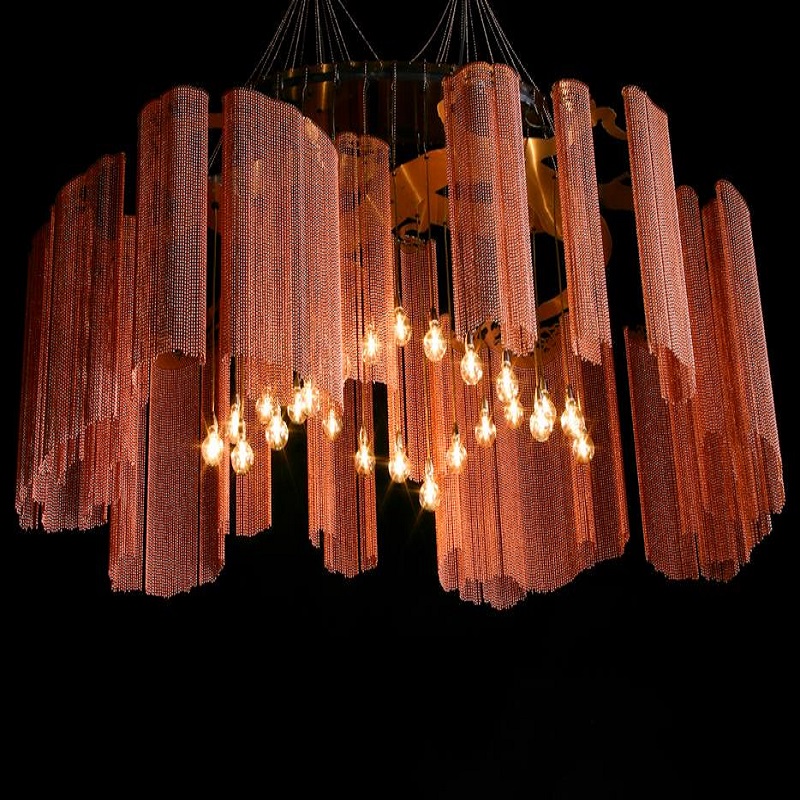 New Design 2016 Modern Stainless steel Color Chandelier for Indoor Decoration