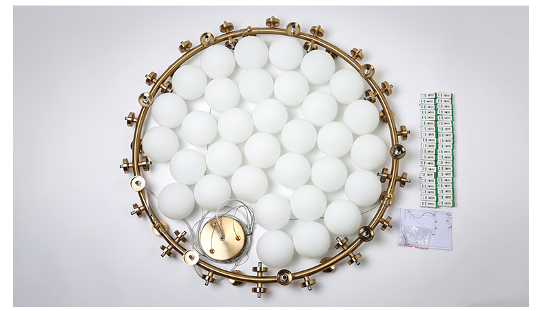 Cute Milk White Bubble Ball Glass chandelier Modern New Design LED Chandelier lighting