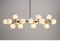 Interior Large Villa Pendant Lighting LED Moden Decor Glass Chandelier