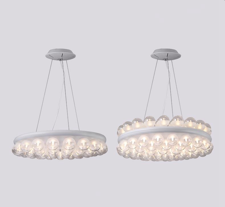 Personalized Modern Lamps white glassPendant LED Lights/Chandelier LED bulbs (20206)