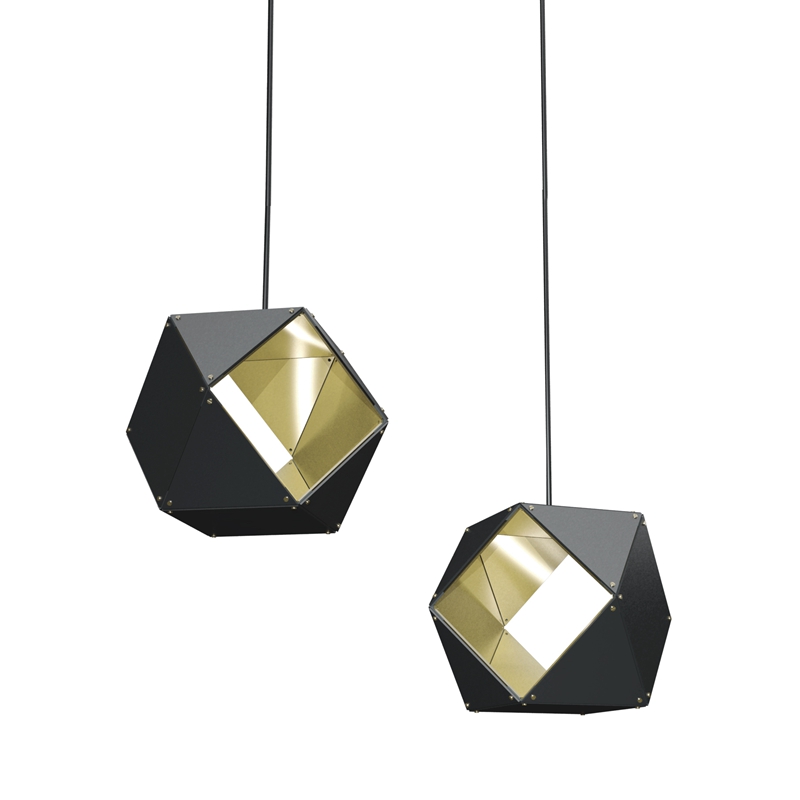 Modern decorative polygon Alumnium single pendant lighting