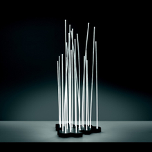 LED Reeds Triple Outdoor Floor Lamps with Aluminum Acrylic Material for Gardens